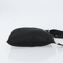 PRADA Shoulder Bag Nylon Silver Black Auth 159980-3