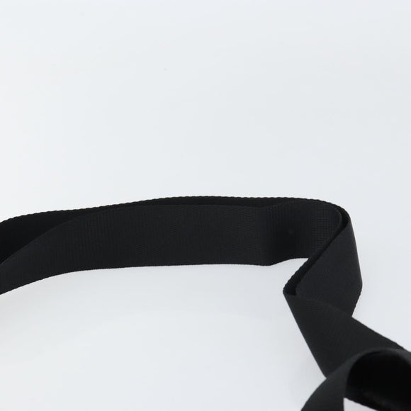 PRADA Shoulder Bag Nylon Silver Black Auth 159980