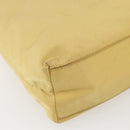 PRADA Hand Bag Nylon Yellow Auth 159981-14