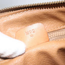 CELINE Macadam Canvas Boston Bag PVC Leather Brown Gold Auth 159982-24