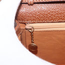 GUCCI Bamboo Shoulder Bag Leather Brown Gold Auth 159984-18