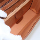 GUCCI Bamboo Shoulder Bag Leather Brown Gold Auth 159984-10