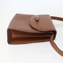 GUCCI Bamboo Shoulder Bag Leather Brown Gold Auth 159984-4