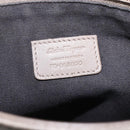 Salvatore Ferragamo Shoulder Bag Leather Beige Silver Auth 159986-12