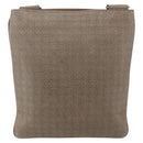 Salvatore Ferragamo Shoulder Bag Leather Beige Silver Auth 159986-2