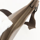 Salvatore Ferragamo Shoulder Bag Leather Beige Silver Auth 159986-6