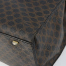CELINE Macadam Canvas Hand Bag PVC Leather Brown Gold Auth 159988-16