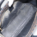 CELINE Macadam Canvas Hand Bag PVC Leather Brown Gold Auth 159988-11