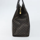 CELINE Macadam Canvas Hand Bag PVC Leather Brown Gold Auth 159988-3