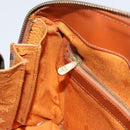 MCM Vicetos Logogram Hand Bag PVC Leather Brown Gold Auth 159989-20