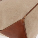 FENDI Tote Bag Canvas Beige Gold Auth 159993-9