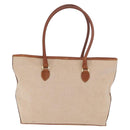 FENDI Tote Bag Canvas Beige Gold Auth 159993-2