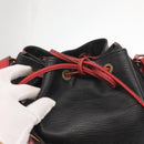 LOUIS VUITTON Epi Noe Shoulder Bag Bicolor Black Red M44017 LV Auth 159997-10