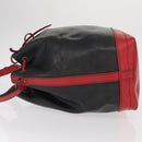 LOUIS VUITTON Epi Noe Shoulder Bag Bicolor Black Red M44017 LV Auth 159997-4