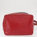 LOUIS VUITTON Epi Noe Shoulder Bag Bicolor Black Red M44017 LV Auth 159997-5