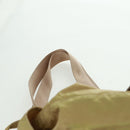 PRADA Backpack Nylon Beige Silver Auth 159998-15
