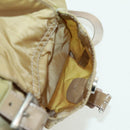 PRADA Backpack Nylon Beige Silver Auth 159998-22