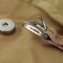 PRADA Backpack Nylon Beige Silver Auth 159998-23