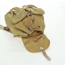 PRADA Backpack Nylon Beige Silver Auth 159998-26