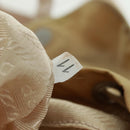 PRADA Backpack Nylon Beige Silver Auth 159998-12
