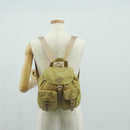 PRADA Backpack Nylon Beige Silver Auth 159998-32