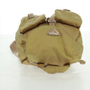 PRADA Backpack Nylon Beige Silver Auth 159998-6