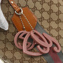 GUCCI GG Canvas Sherry Line Tote Bag Beige Gold 211971 Auth 160002-10