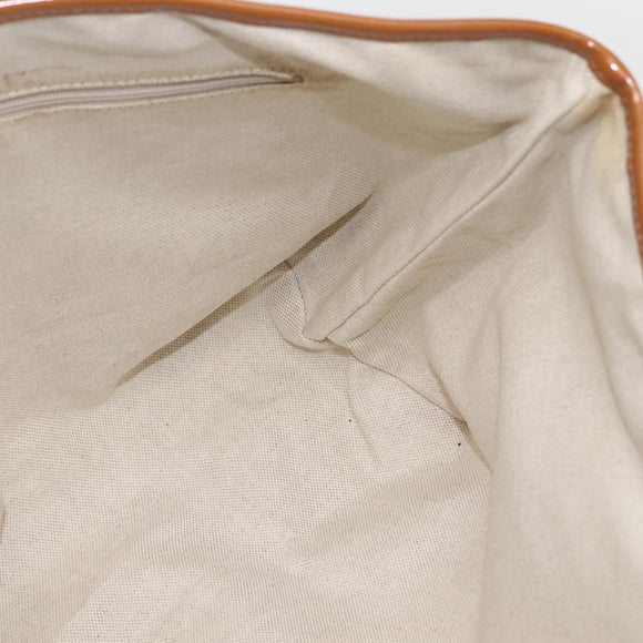 GUCCI GG Canvas Sherry Line Tote Bag Beige Gold 211971 Auth 160002