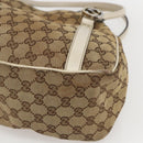 GUCCI GG Canvas GG Twins Hand Bag Beige Silver 232963 Auth 160004-9