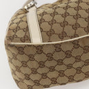 GUCCI GG Canvas GG Twins Hand Bag Beige Silver 232963 Auth 160004-14