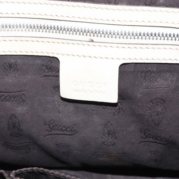 GUCCI GG Canvas GG Twins Hand Bag Beige Silver 232963 Auth 160004