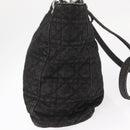 Christian Dior Lady Dior Canage Hand Bag Denim 2way Black Silver Auth 160005-4