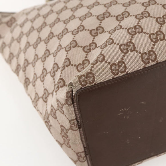 GUCCI GG Canvas Tote Bag Beige Gold 002 1098 Auth 160009