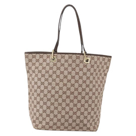 GUCCI GG Canvas Tote Bag Beige Gold 002 1098 Auth 160009 - 0
