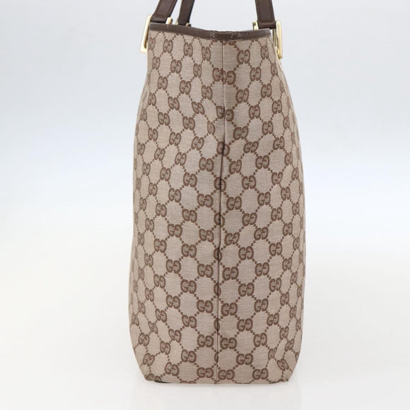 GUCCI GG Canvas Tote Bag Beige Gold 002 1098 Auth 160009