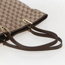 GUCCI GG Canvas Tote Bag Beige Gold 002 1098 Auth 160009-7