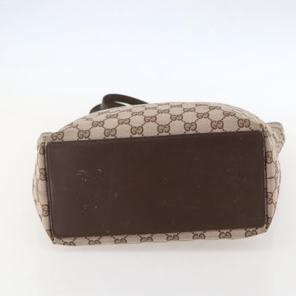 GUCCI GG Canvas Tote Bag Beige Gold 002 1098 Auth 160009