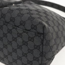 GUCCI Shoulder Bag Nylon Black Silver 001 3380 Auth 160010-9