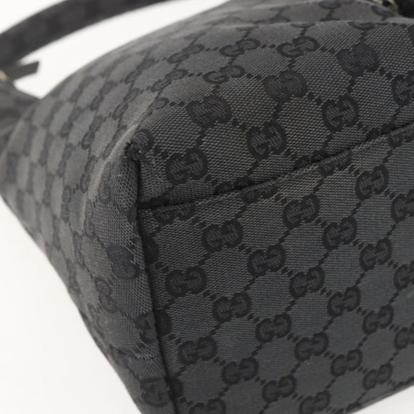GUCCI Shoulder Bag Nylon Black Silver 001 3380 Auth 160010