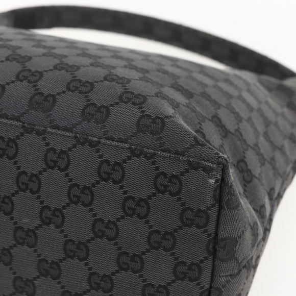 GUCCI Shoulder Bag Nylon Black Silver 001 3380 Auth 160010