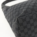 GUCCI Shoulder Bag Nylon Black Silver 001 3380 Auth 160010-16