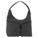 GUCCI Shoulder Bag Nylon Black Silver 001 3380 Auth 160010-13