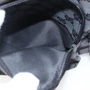 GUCCI Shoulder Bag Nylon Black Silver 001 3380 Auth 160010-22