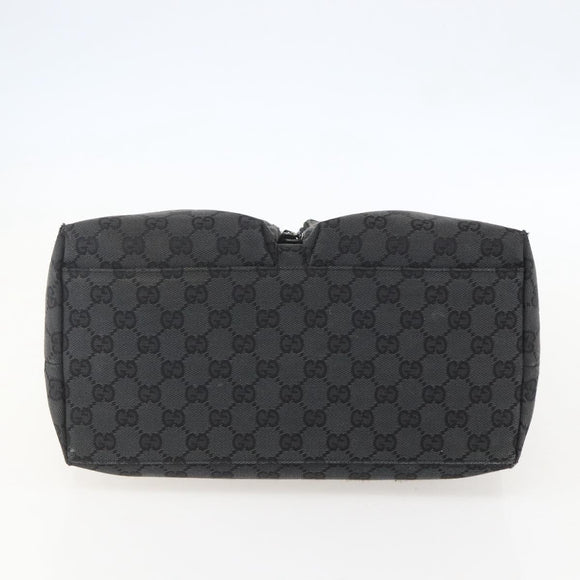GUCCI Shoulder Bag Nylon Black Silver 001 3380 Auth 160010