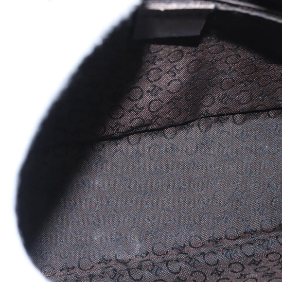 CELINE C Macadam Canvas Shoulder Bag Brown Gold Auth 160013