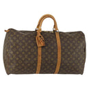 LOUIS VUITTON Monogram Keepall 55 Boston Bag M41424 LV Auth 160016-1