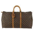 LOUIS VUITTON Monogram Keepall 55 Boston Bag M41424 LV Auth 160016-2