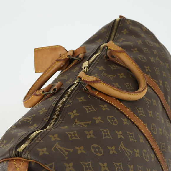 LOUIS VUITTON Monogram Keepall 55 Boston Bag M41424 LV Auth 160016