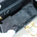 Salvatore Ferragamo Gancini Shoulder Bag Leather Black Gold Auth 160020-11