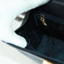 Salvatore Ferragamo Gancini Shoulder Bag Leather Black Gold Auth 160020-20